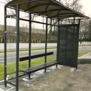 Stație de Autobuz cu Banchetă și Casetă Afișaj, Reclame SAT-1